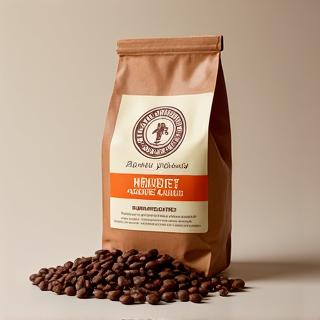 A branded bag of The Daily Grind & Co. house blend coffee beans.